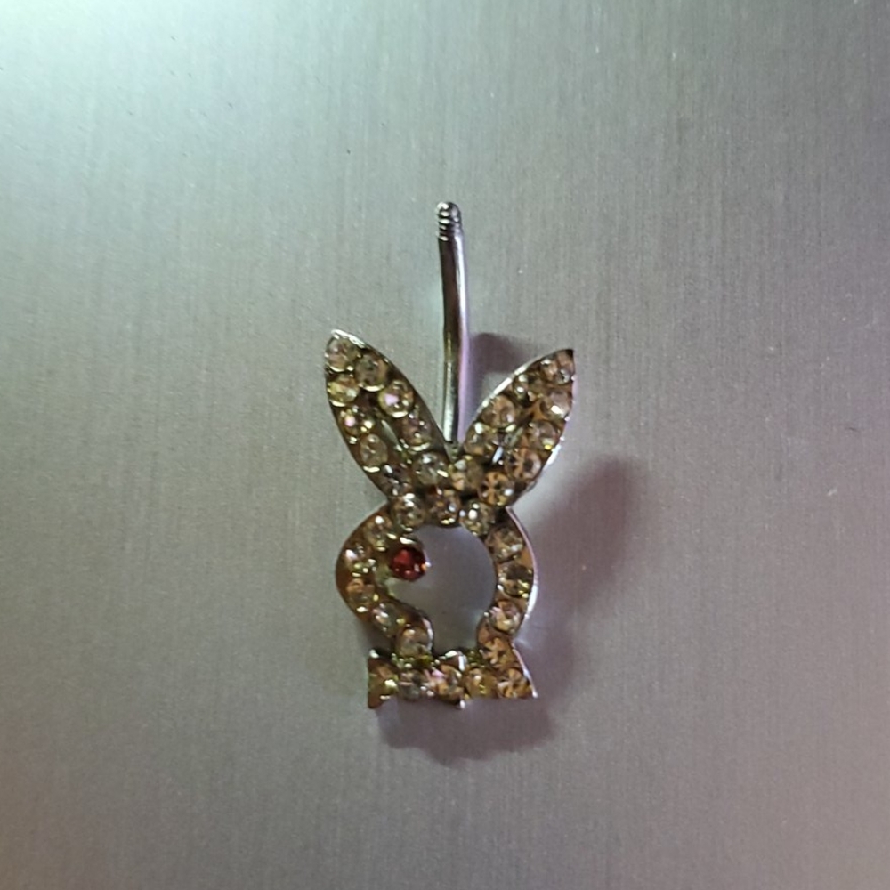 Playboy bellybutton ring